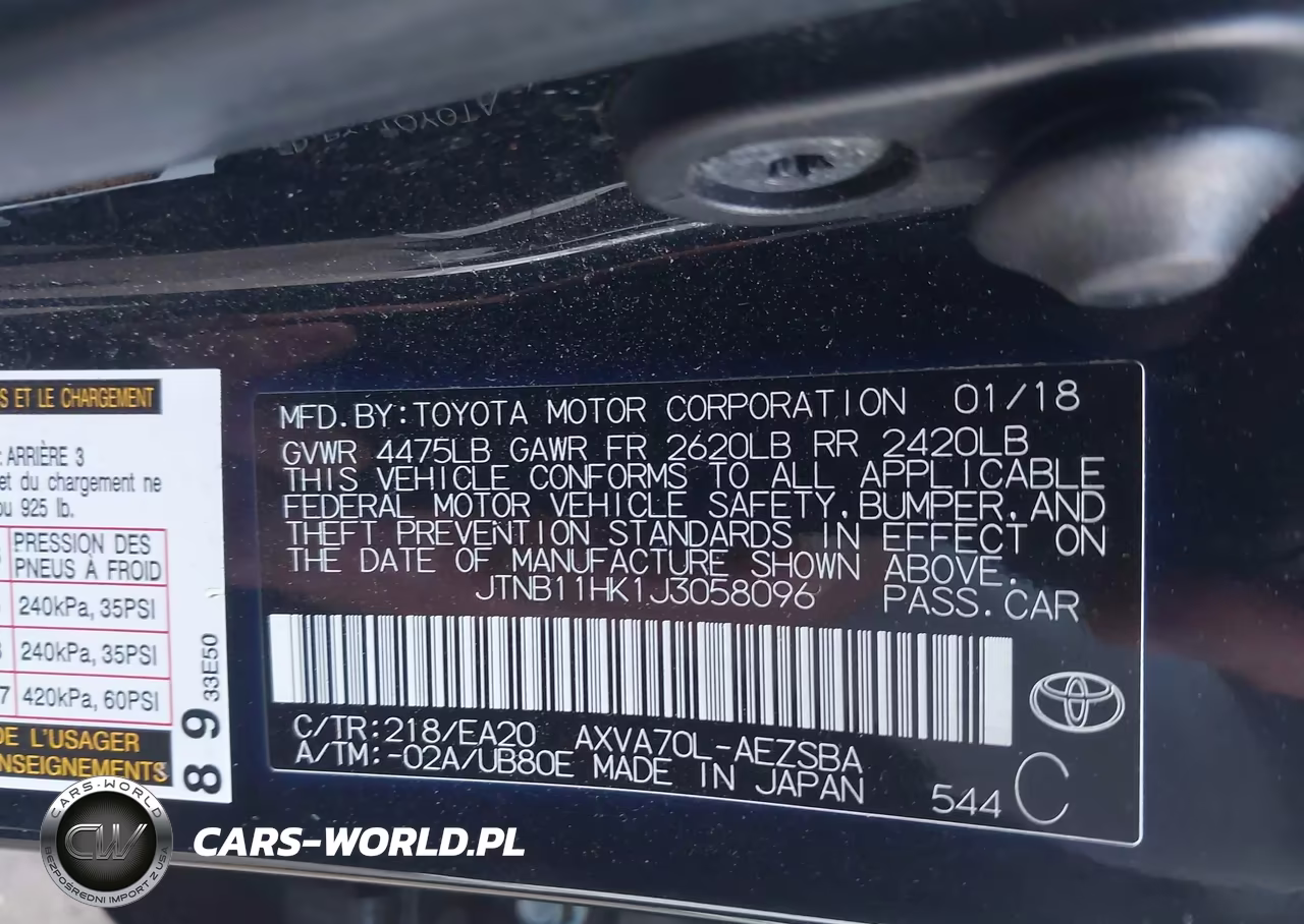 2018 Toyota Camry Se VIN:JTNB11HK1J3058096 - 9