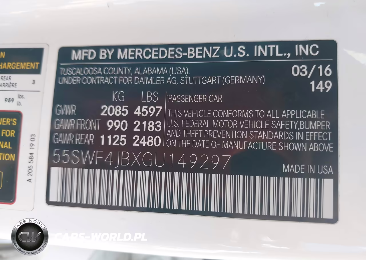 2016 Mercedes-Benz C 300 VIN:55SWF4JBXGU149297 - 9