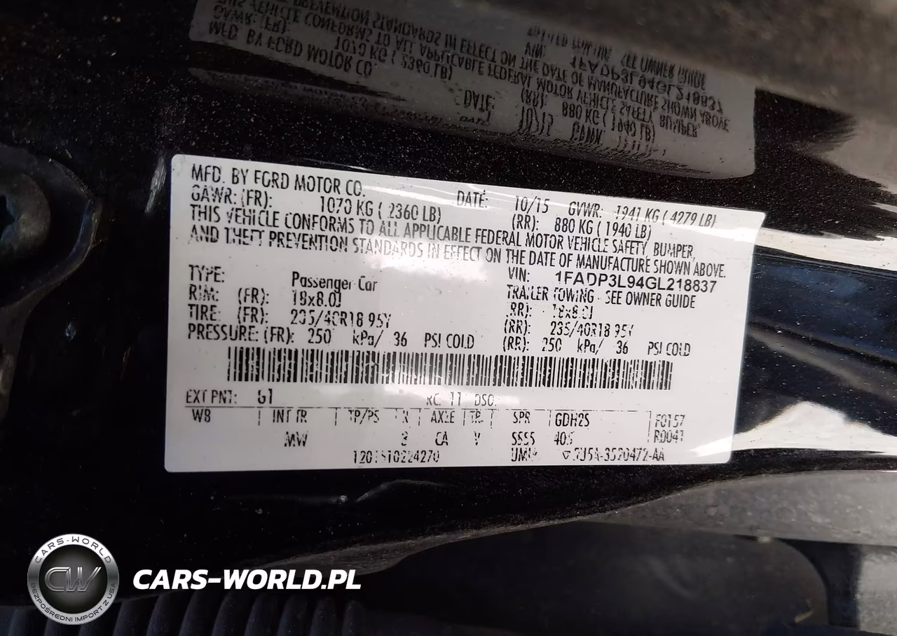 2016 Ford Focus St VIN:1FADP3L94GL218837 - 9