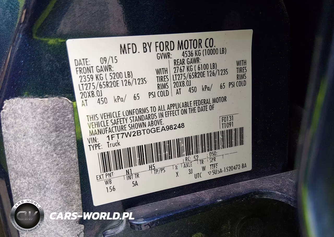 2016 Ford F-250 Lariat VIN:1FT7W2BT0GEA98248 - 9
