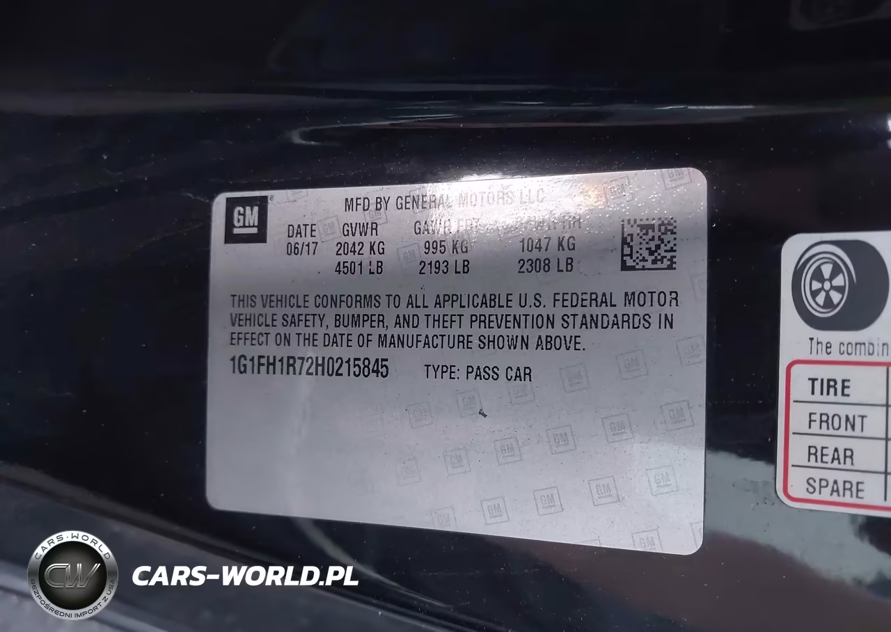 2017 Chevrolet Camaro 2Ss VIN:1G1FH1R72H0215845 - 9