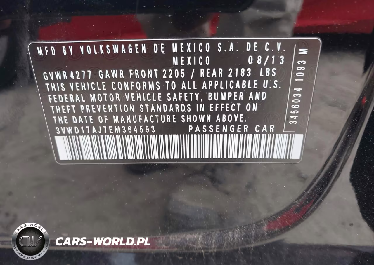 2014 Volkswagen Jetta 1.8T Se VIN:3VWD17AJ7EM364593 - 9