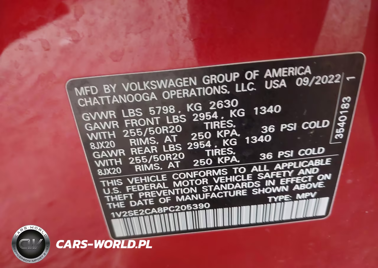 2023 Volkswagen Atlas Cross Sport 3.6L V6 Sel-3.6L V6 Sel R-Line Black VIN:1V2SE2CA8PC205390 - 9