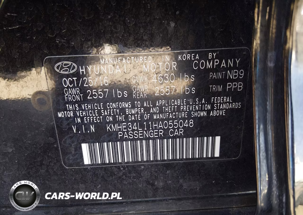 2017 Hyundai Sonata Hybrid Limited VIN:KMHE34L11HA055048 - 9