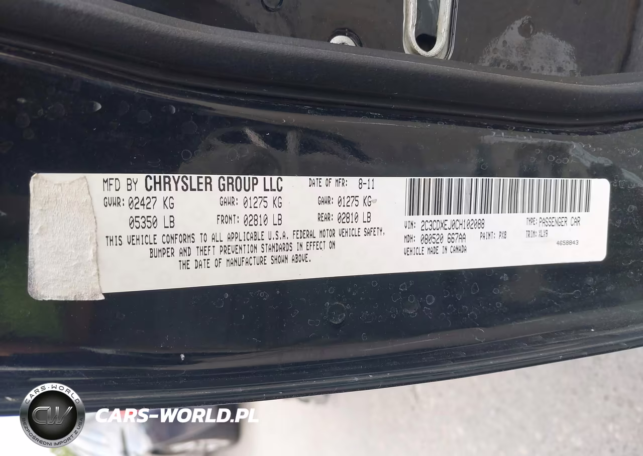 2012 Dodge Charger Srt8 VIN:2C3CDXEJ0CH102088 - 9