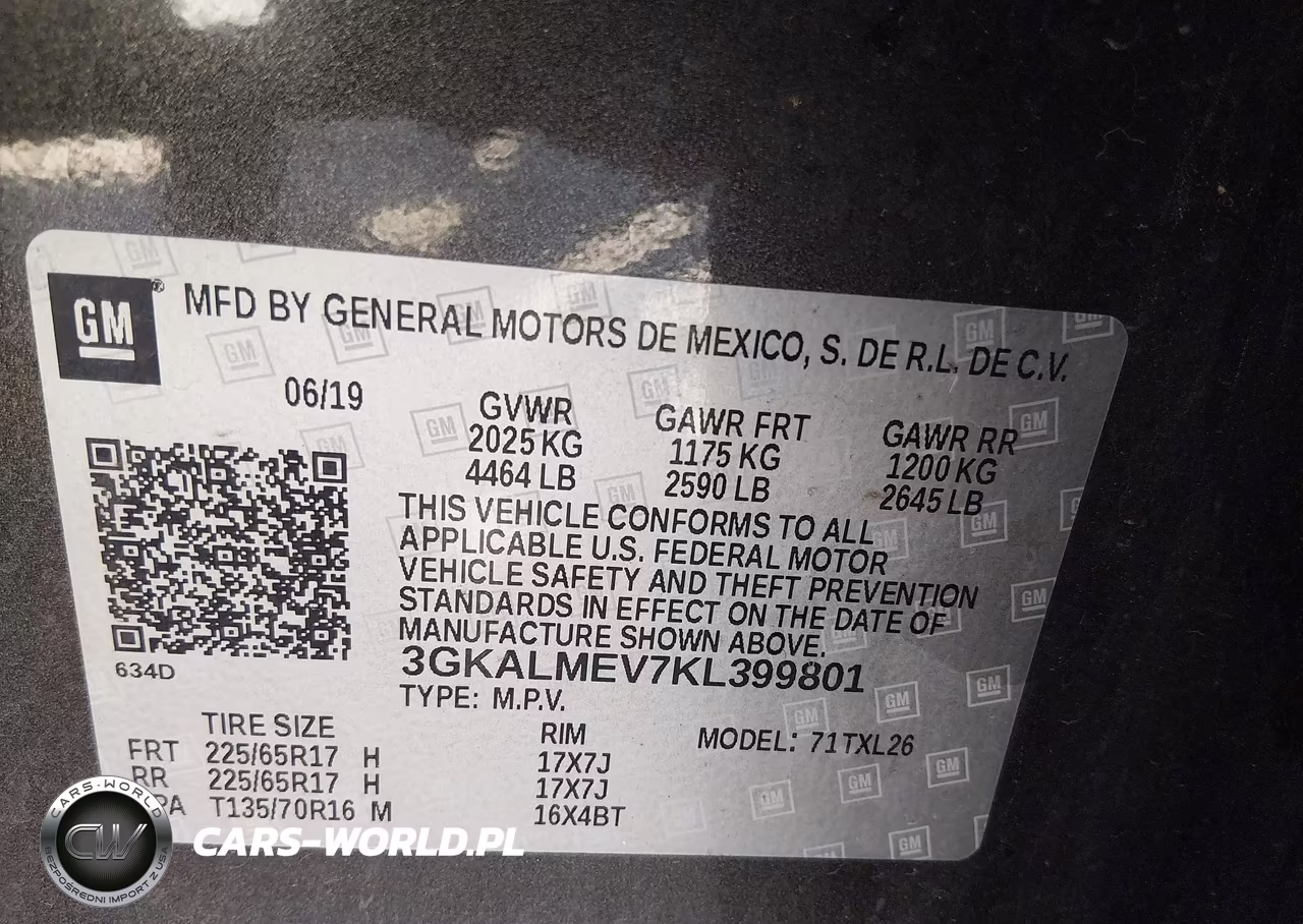 2019 GMC Terrain Sle VIN:3GKALMEV7KL399801 - 9