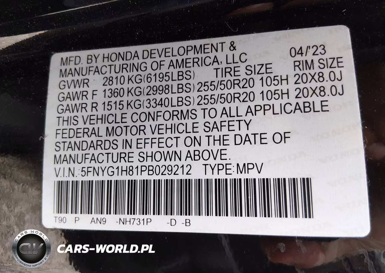 2023 Honda Pilot Awd Elite VIN:5FNYG1H81PB029212 - 9