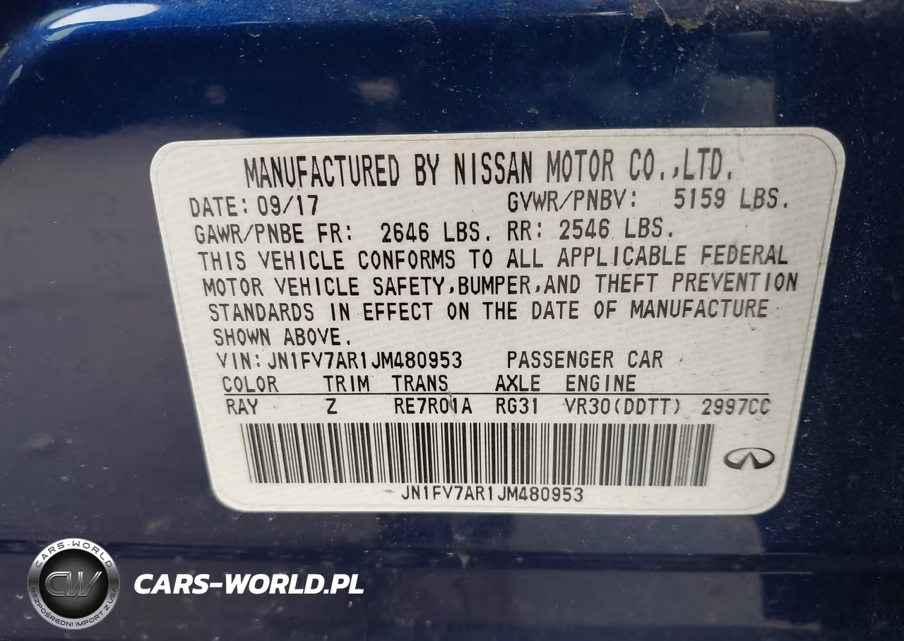 2018 Infiniti Q50 3.0T Red Sport 400 VIN:JN1FV7AR1JM480953 - 9