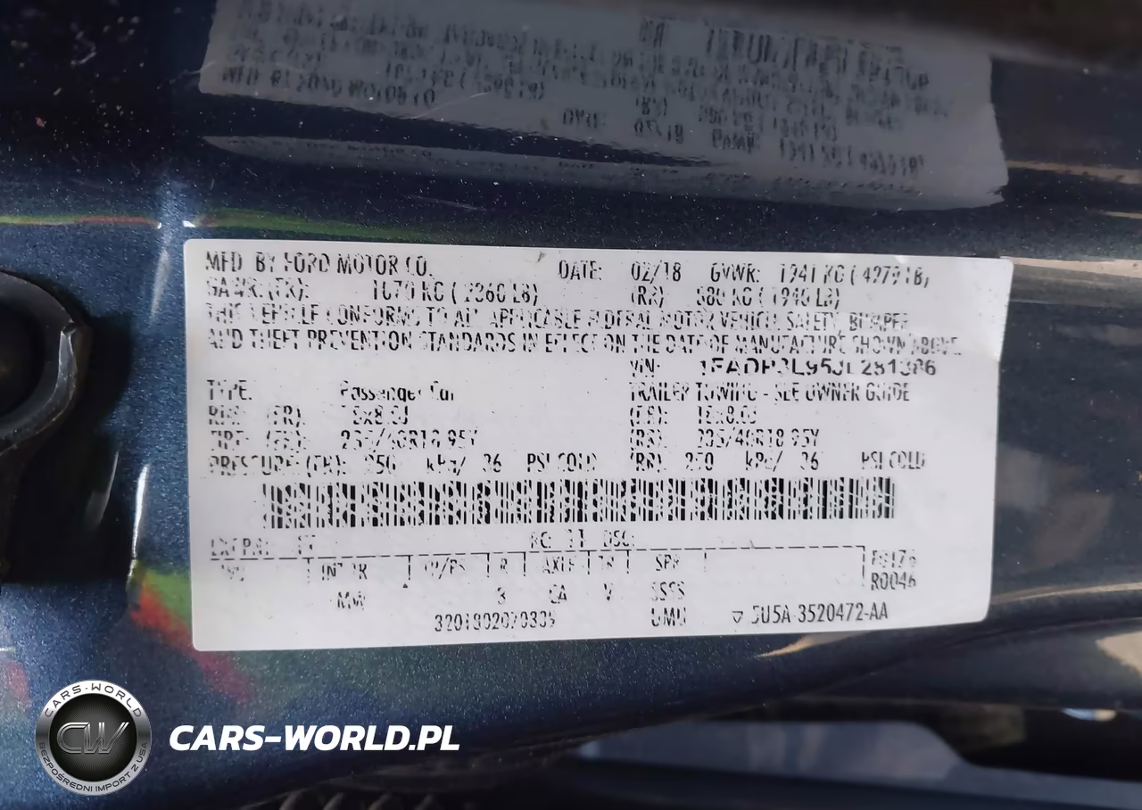 2018 Ford Focus St VIN:1FADP3L95JL281386 - 9