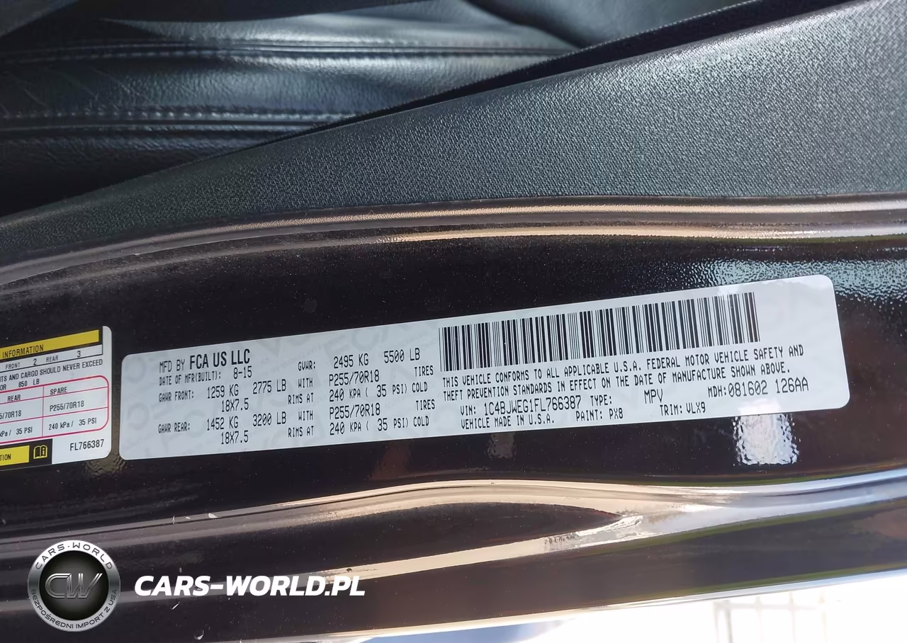 2015 Jeep Wrangler Unlimited Altitude VIN:1C4BJWEG1FL766387 - 9