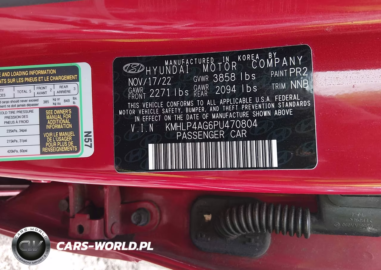 2023 Hyundai Elantra Limited VIN:KMHLP4AG6PU470804 - 9