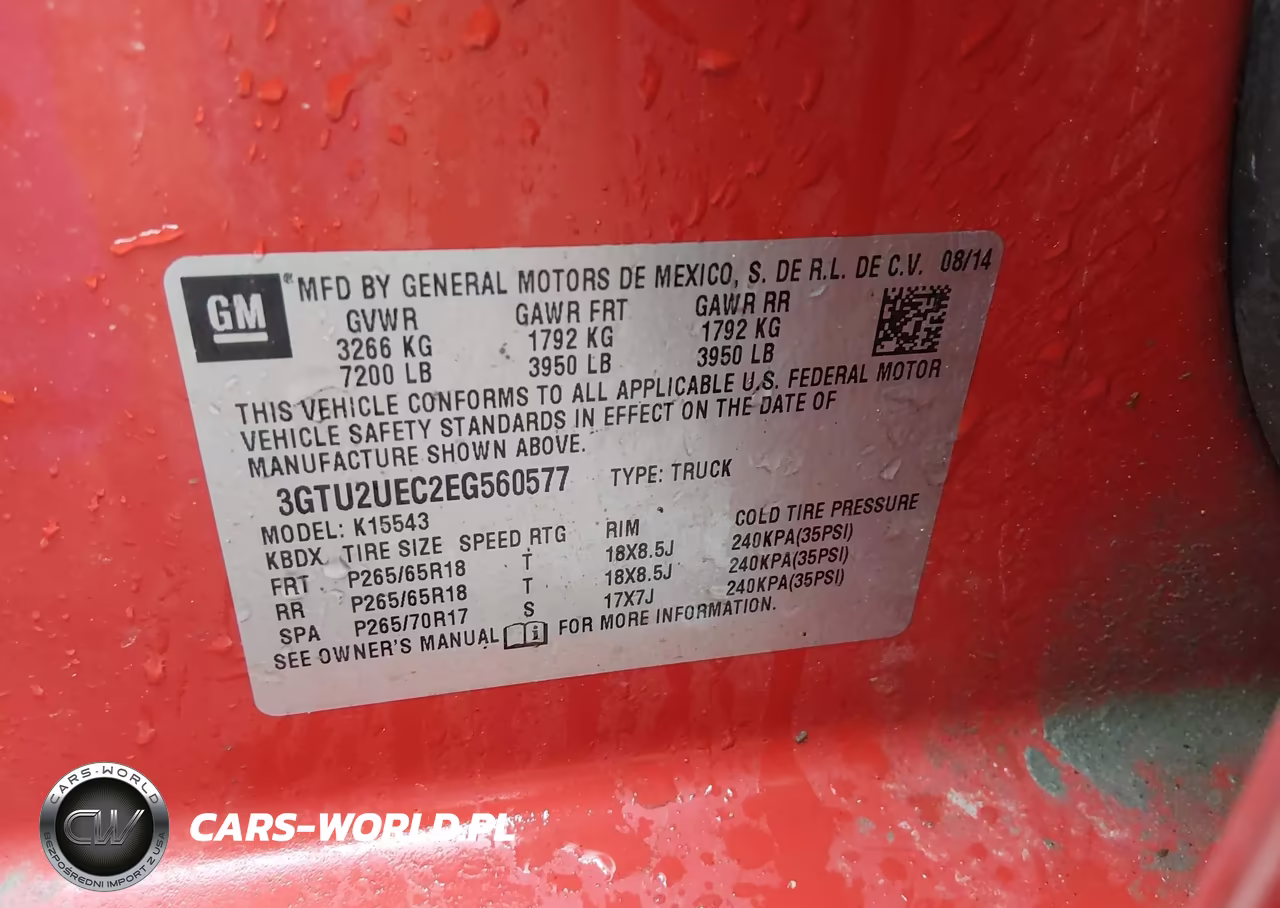 2014 GMC Sierra 1500 Sle VIN:3GTU2UEC2EG560577 - 9