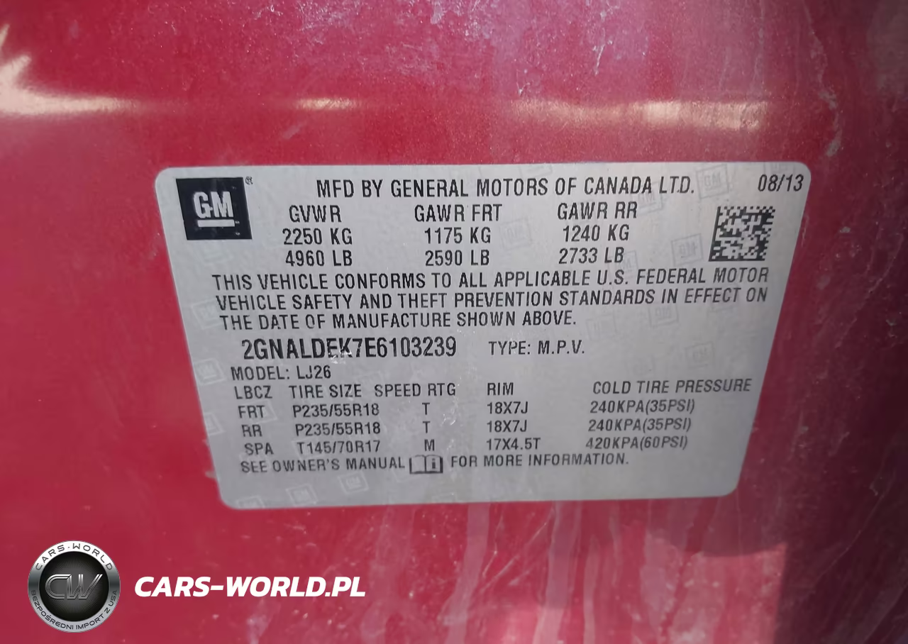 2014 Chevrolet Equinox Ltz VIN:2GNALDEK7E6103239 - 9