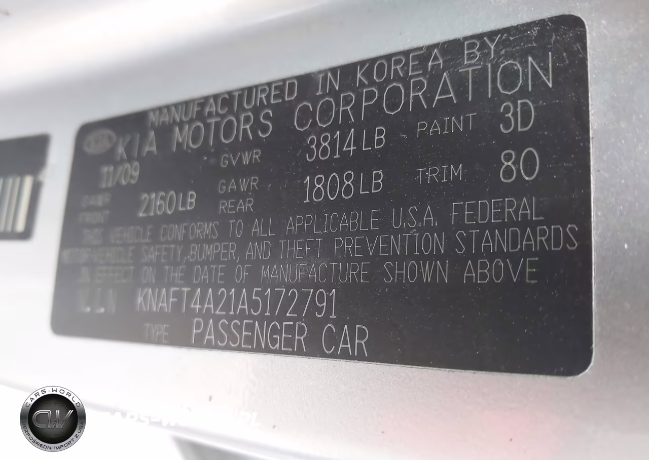 2010 Kia Forte Lx VIN:KNAFT4A21A5172791 - 9