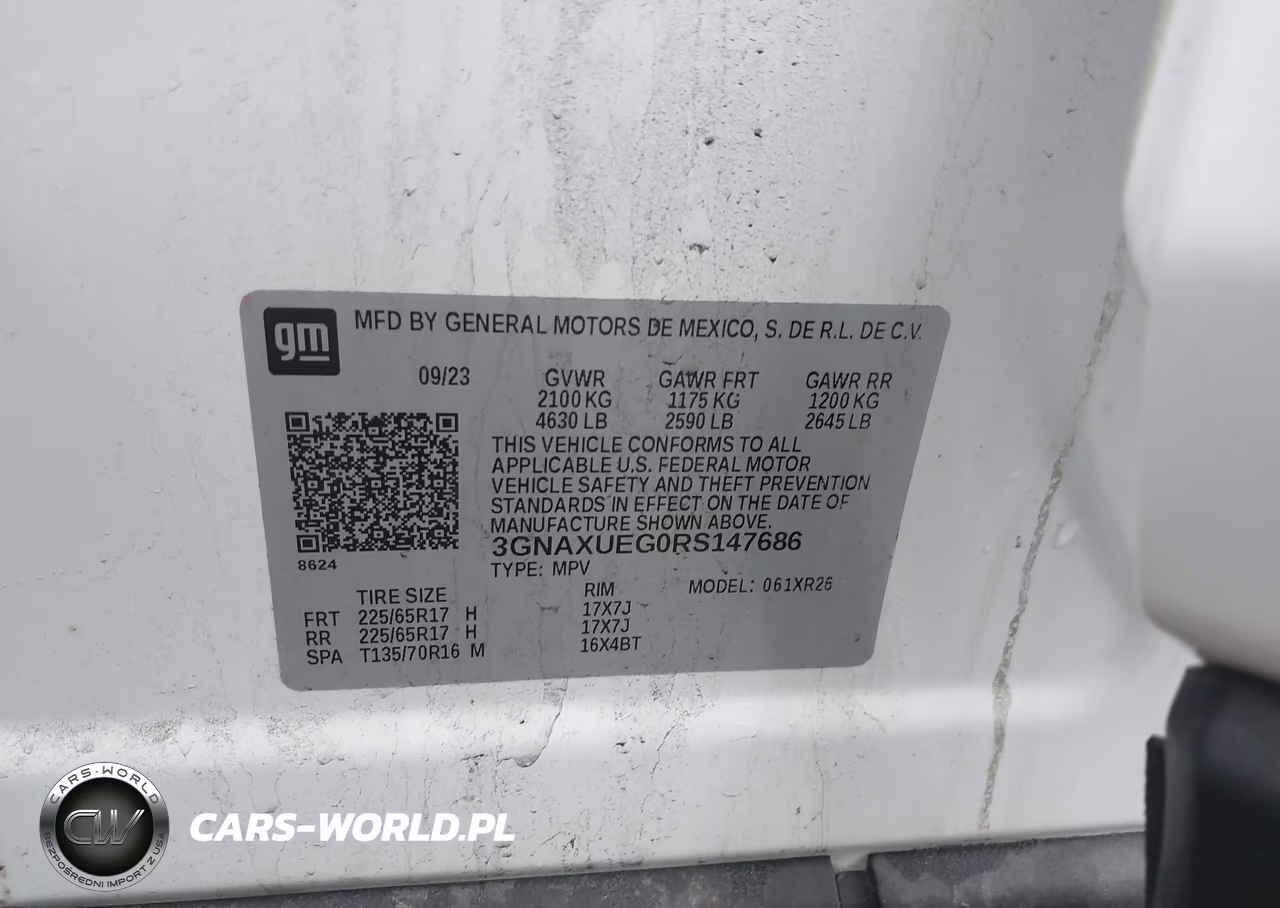 2024 Chevrolet Equinox Awd Lt VIN:3GNAXUEG0RS147686 - 9