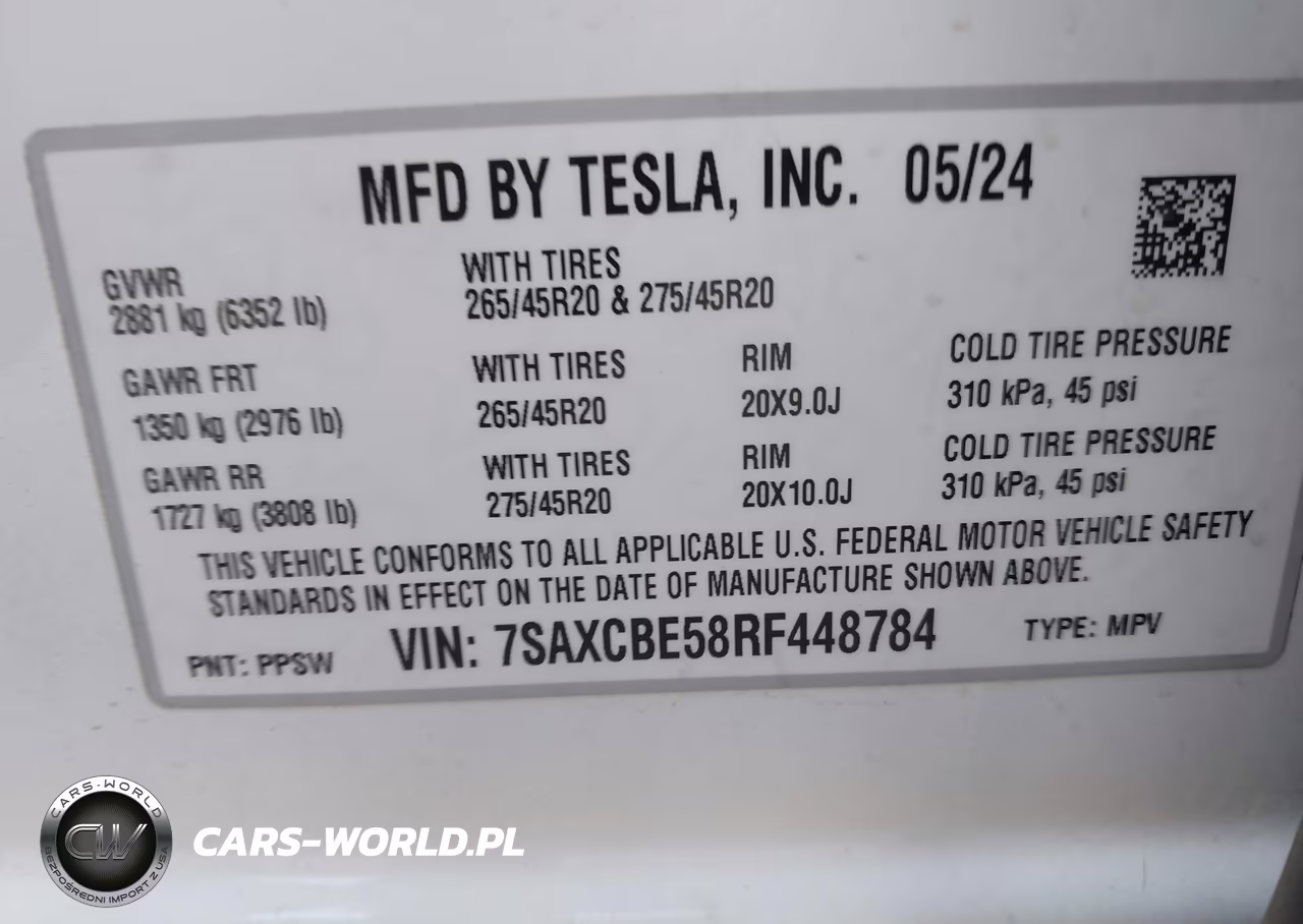 2024 Tesla Model X Long Range VIN:7SAXCBE58RF448784 - 9