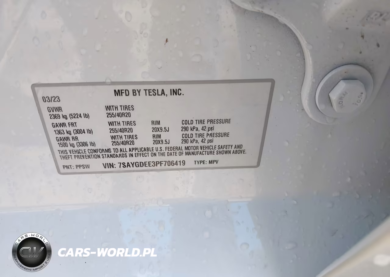 2023 Tesla Model Y Awd-Long Range Dual Motor All-Wheel Drive VIN:7SAYGDEE3PF706419 - 9