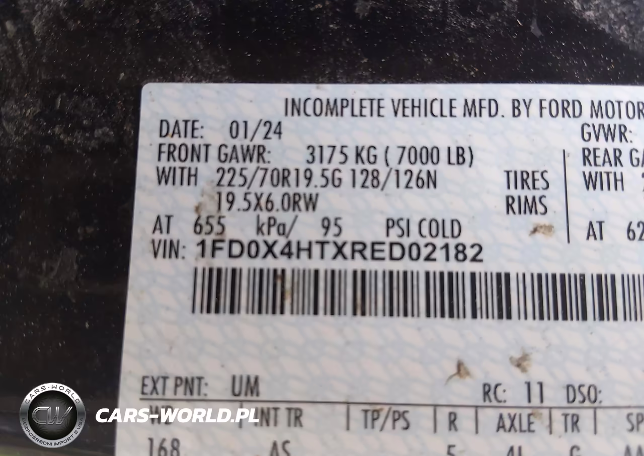 2024 Ford F-450 Chassis Xl VIN:1FD0X4HTXRED02182 - 8