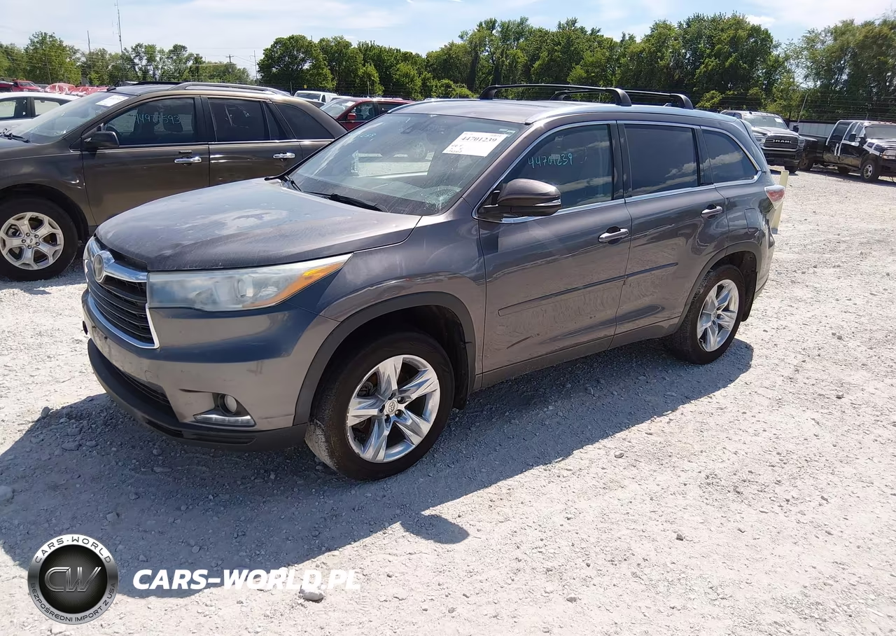 2015 Toyota Highlander Limited V6 VIN:5TDDKRFH5FS124297 - 2