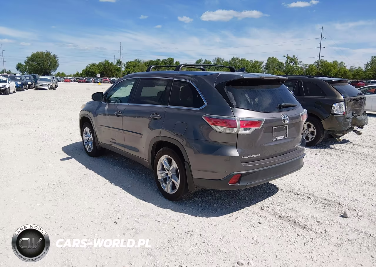 2015 Toyota Highlander Limited V6 VIN:5TDDKRFH5FS124297 - 3
