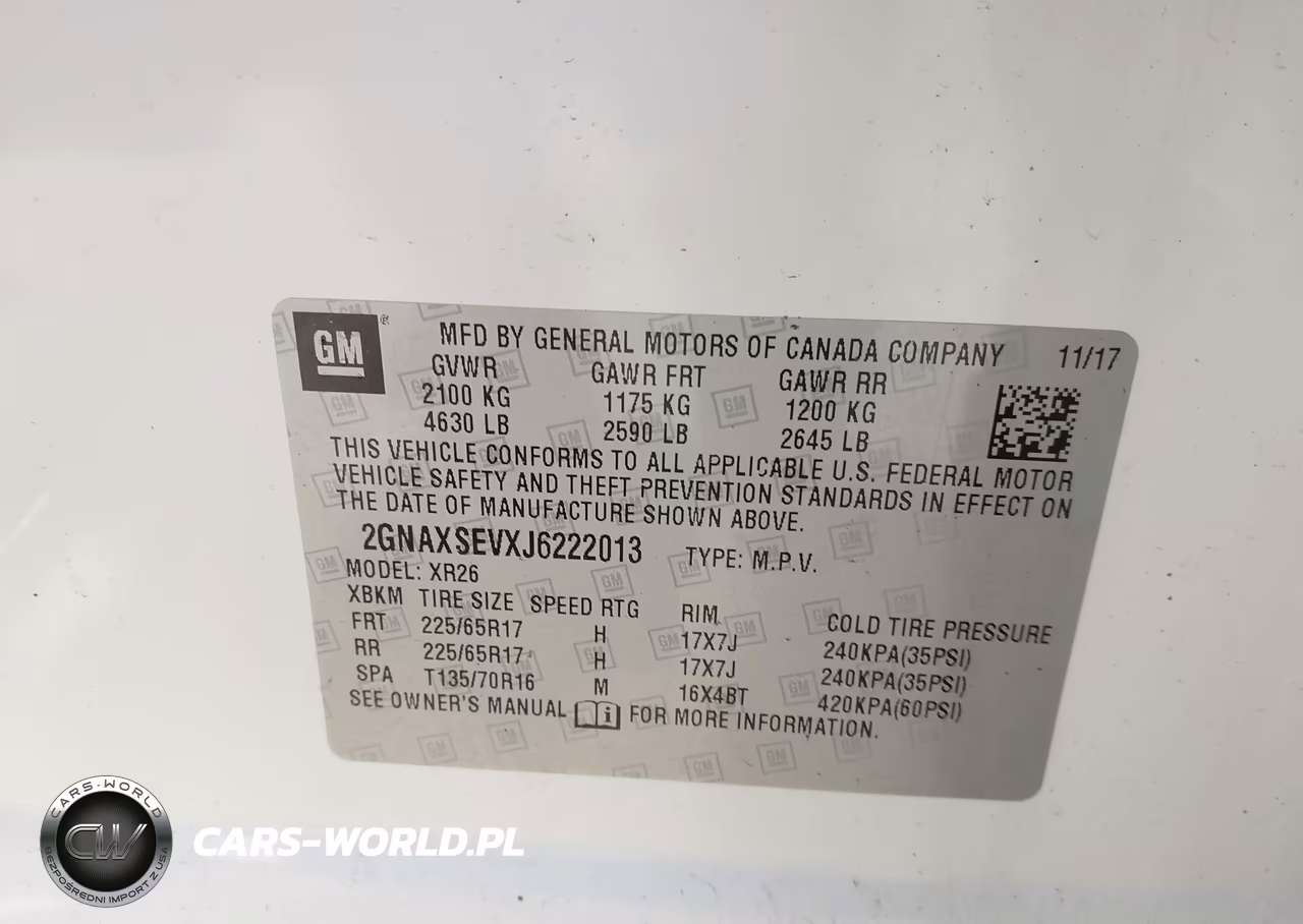 2018 Chevrolet Equinox Lt VIN:2GNAXSEVXJ6222013 - 9