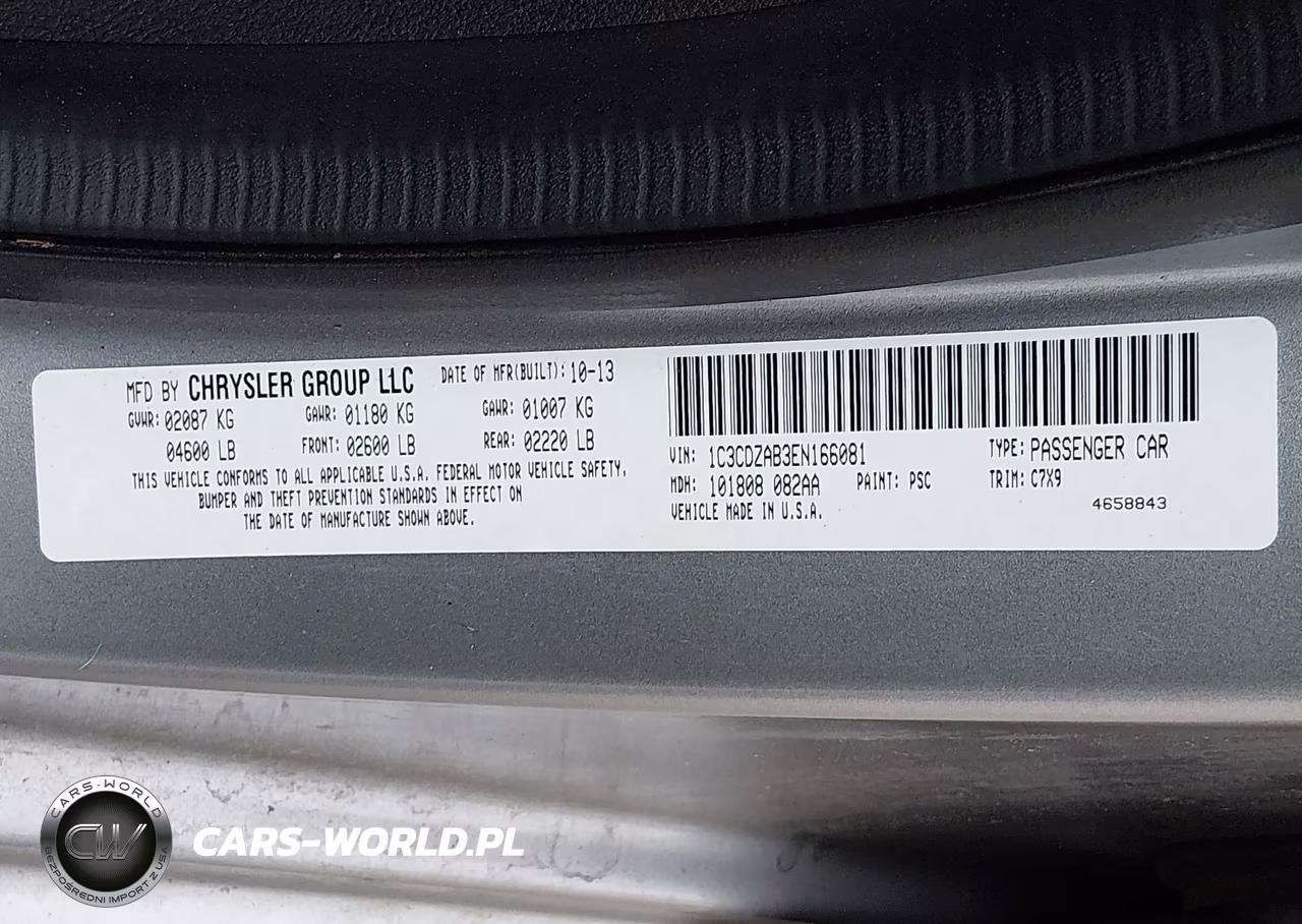 2014 Dodge Avenger Se VIN:1C3CDZAB3EN166081 - 9