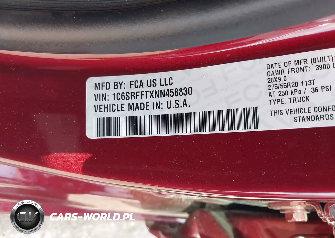 2022 Ram 1500 Lone Star 4X4 5'7 Box VIN:1C6SRFFTXNN458830 - 9