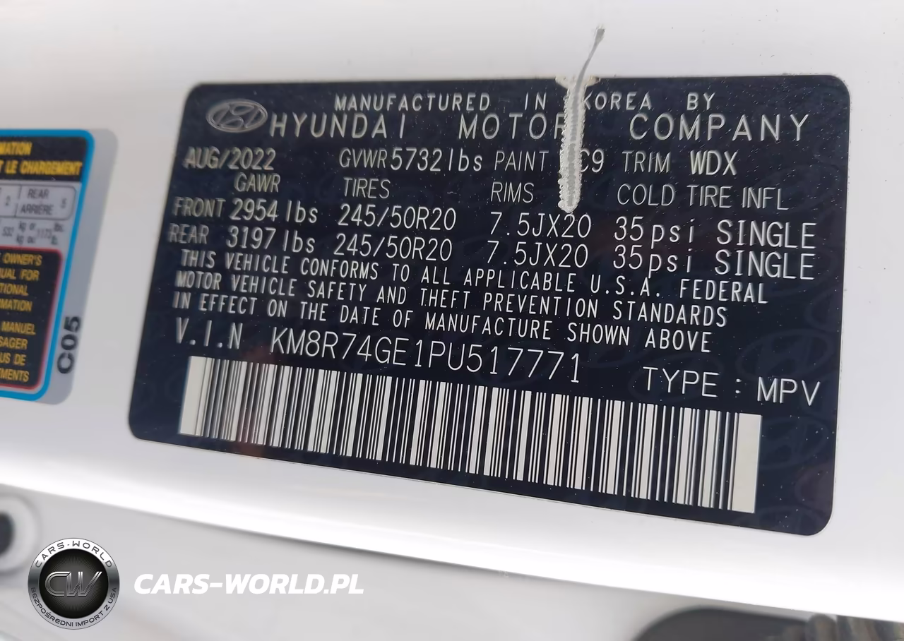 2023 Hyundai Palisade Calligraphy VIN:KM8R74GE1PU517771 - 9