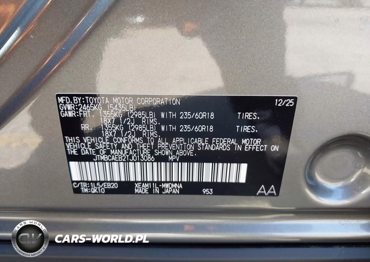 2026 Toyota Bz Xle Plus VIN:JTMBCAEB2TJ013086 - 9