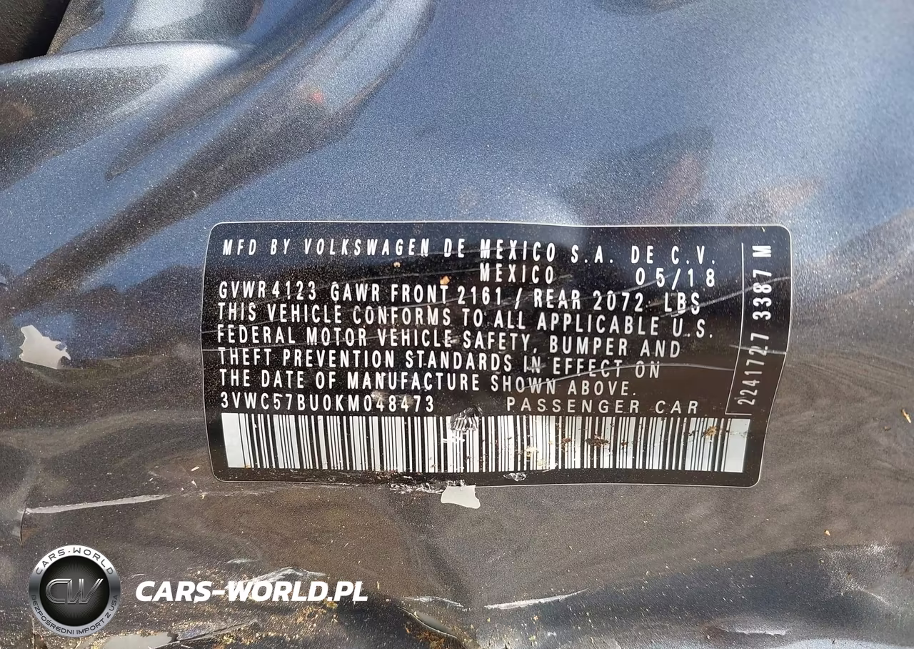 2019 Volkswagen Jetta 1.4T R-Line-1.4T S-1.4T Se VIN:3VWC57BU0KM048473 - 9