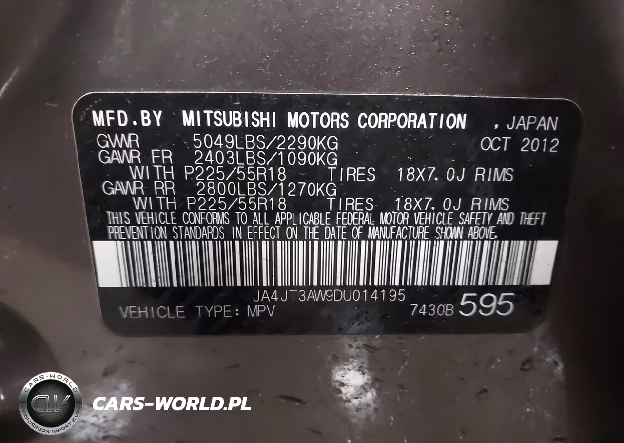 2013 Mitsubishi Outlander Se VIN:JA4JT3AW9DU014195 - 9