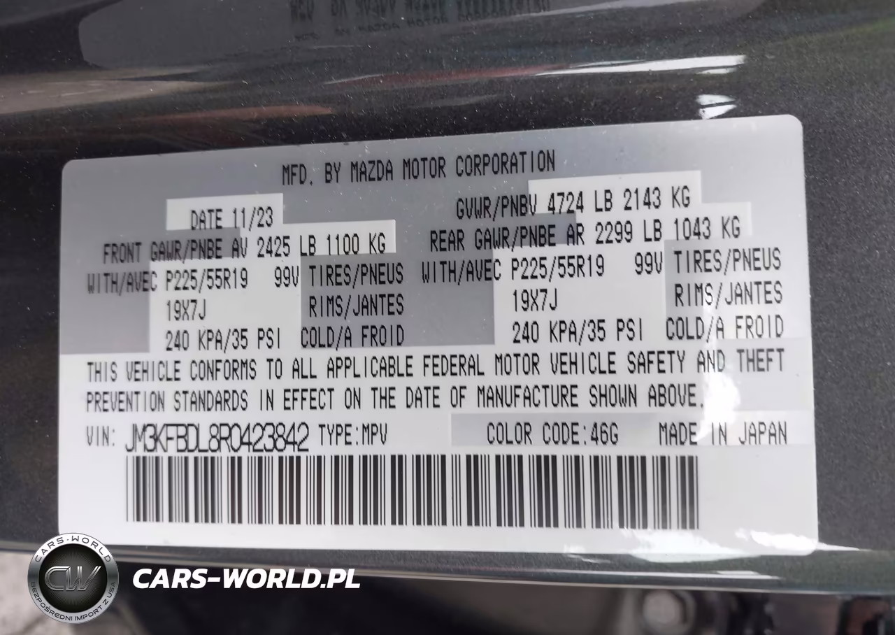 2024 Mazda Cx-5 2.5 S Premium VIN:JM3KFBDL8R0423842 - 9