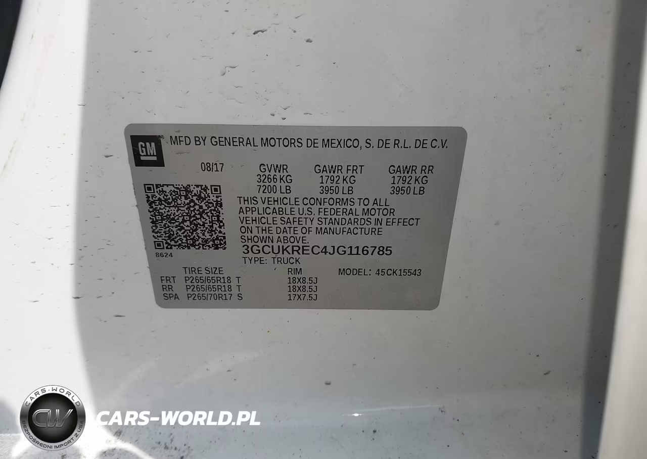 2018 Chevrolet Silverado 1500 2Lt VIN:3GCUKREC4JG116785 - 9