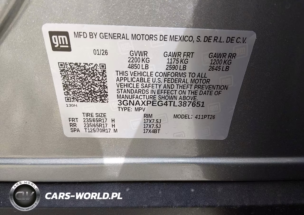 2026 Chevrolet Equinox Awd Lt VIN:3GNAXPEG4TL387651 - 9
