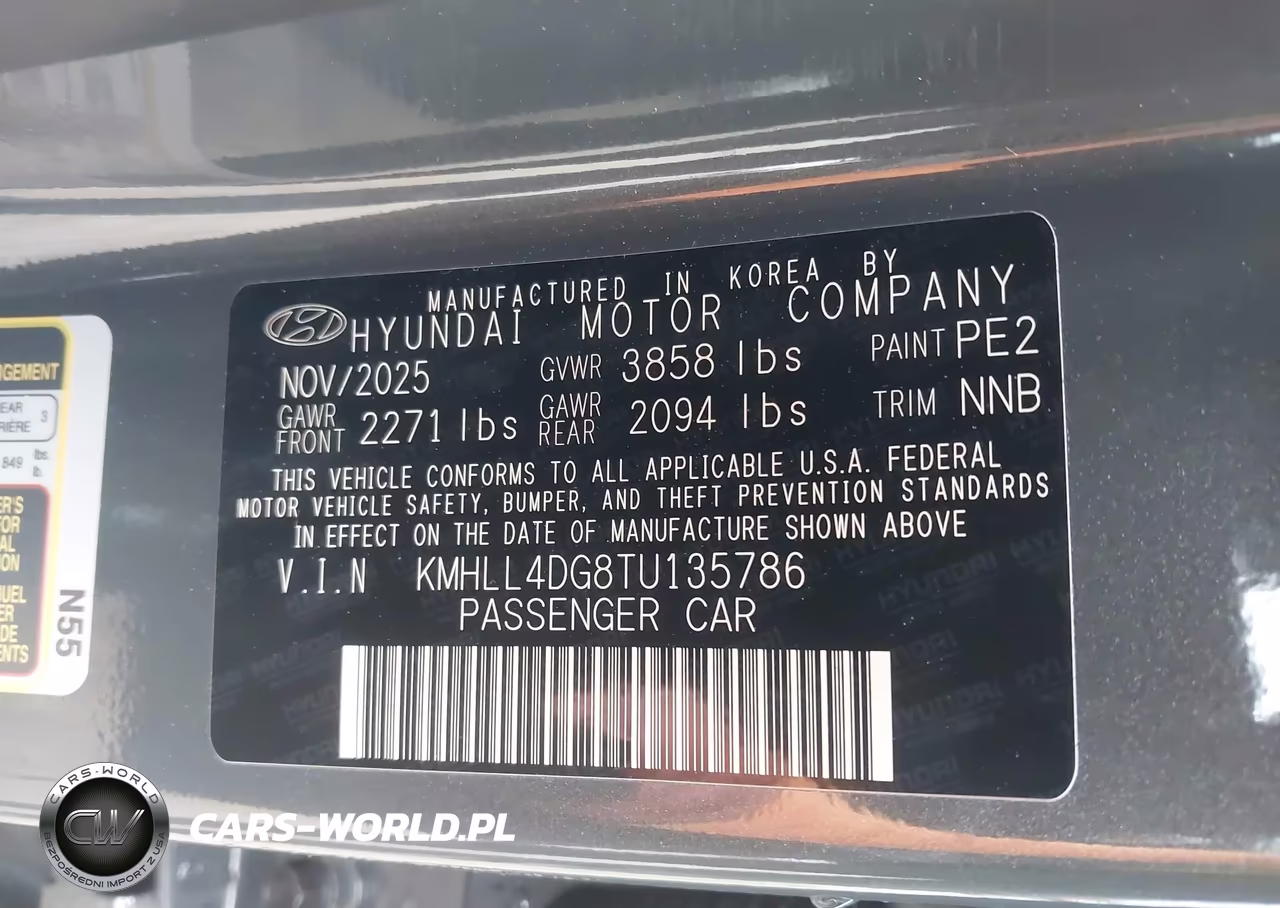 2026 Hyundai Elantra Se VIN:KMHLL4DG8TU135786 - 9