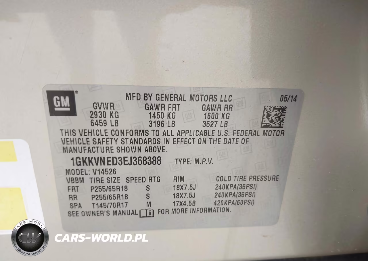 2014 GMC Acadia Sle-1 VIN:1GKKVNED3EJ368388 - 9