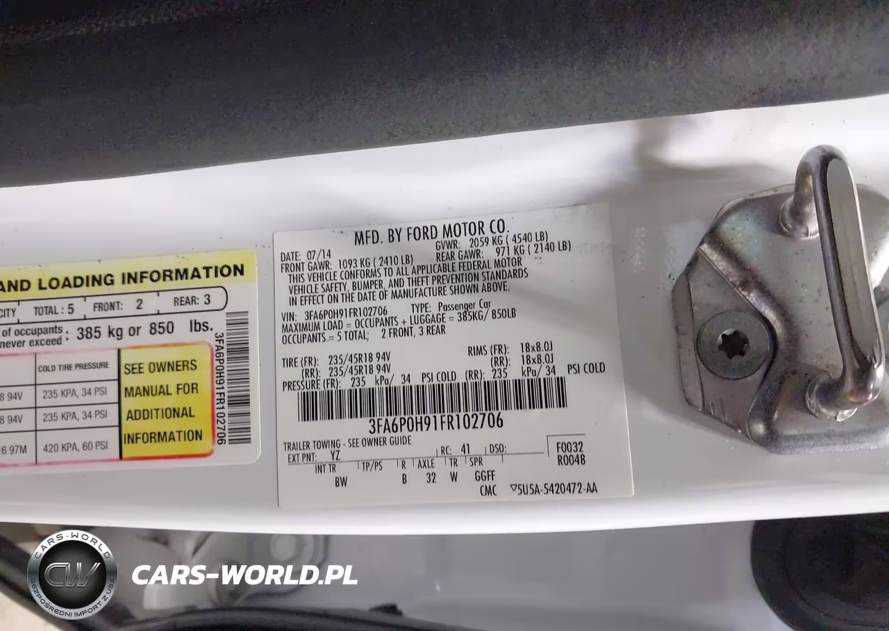 2015 Ford Fusion Se VIN:3FA6P0H91FR102706 - 9