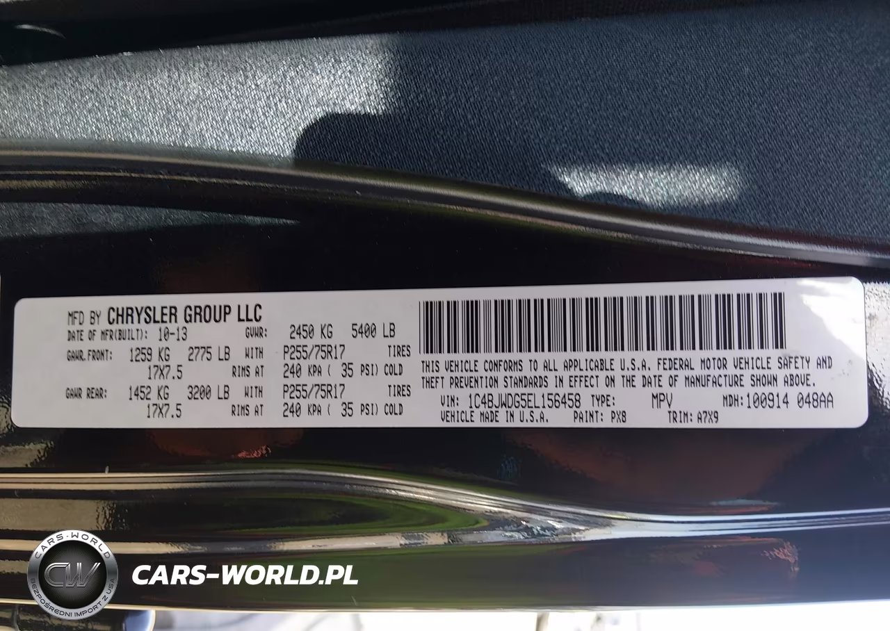 2014 Jeep Wrangler Unlimited Sport VIN:1C4BJWDG5EL156458 - 9