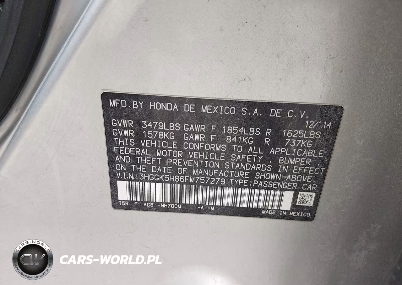 2015 Honda Fit Ex-Ex-L VIN:3HGGK5H86FM757279 - 9