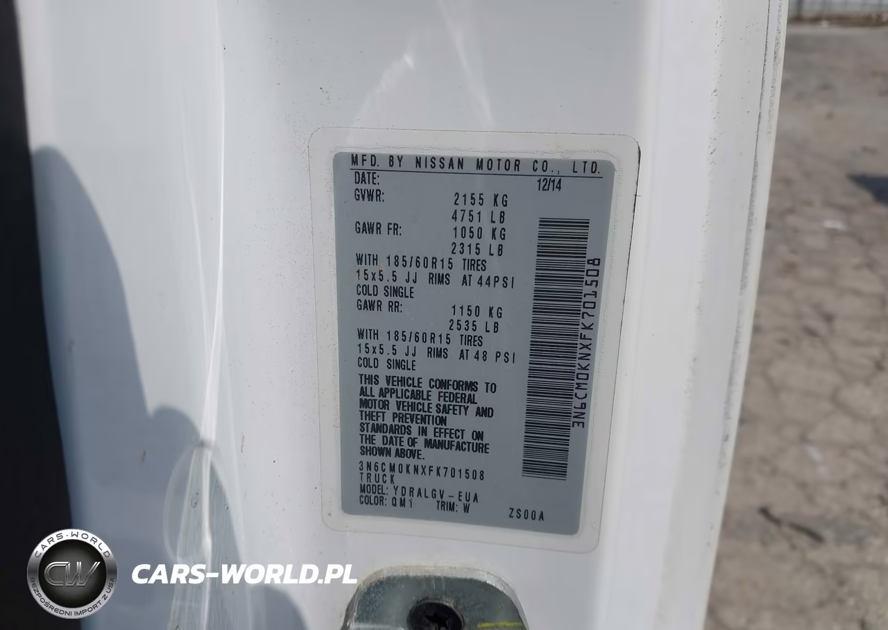 2015 Nissan Nv200 Sv VIN:3N6CM0KNXFK701508 - 9