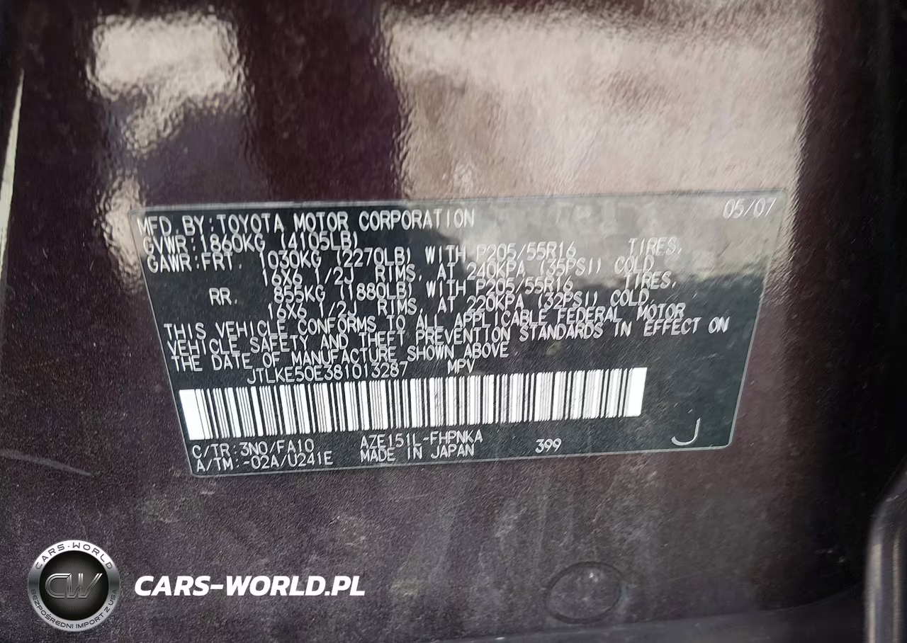2008 Scion Xb VIN:JTLKE50E381013287 - 9