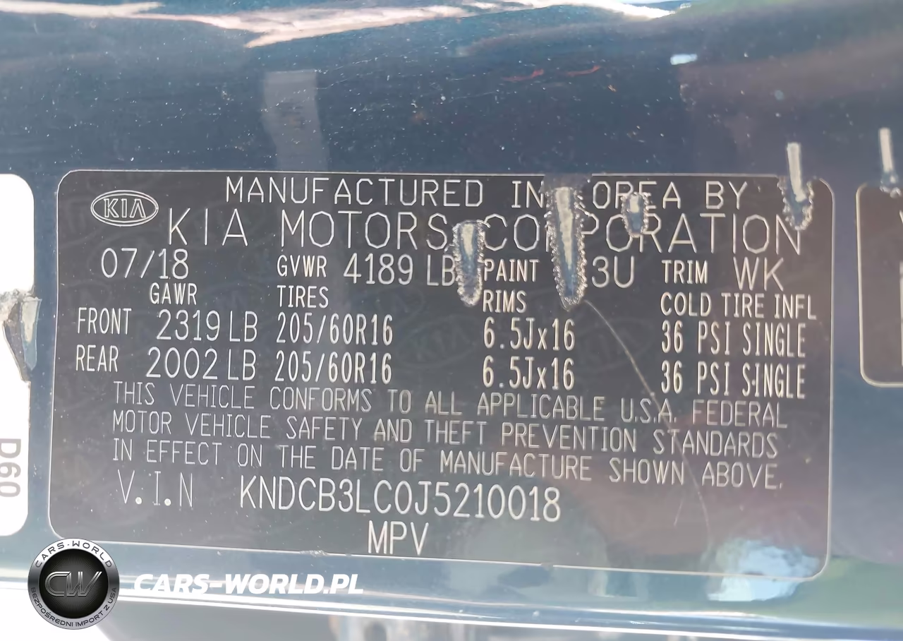 2018 Kia Niro Lx VIN:KNDCB3LC0J5210018 - 9
