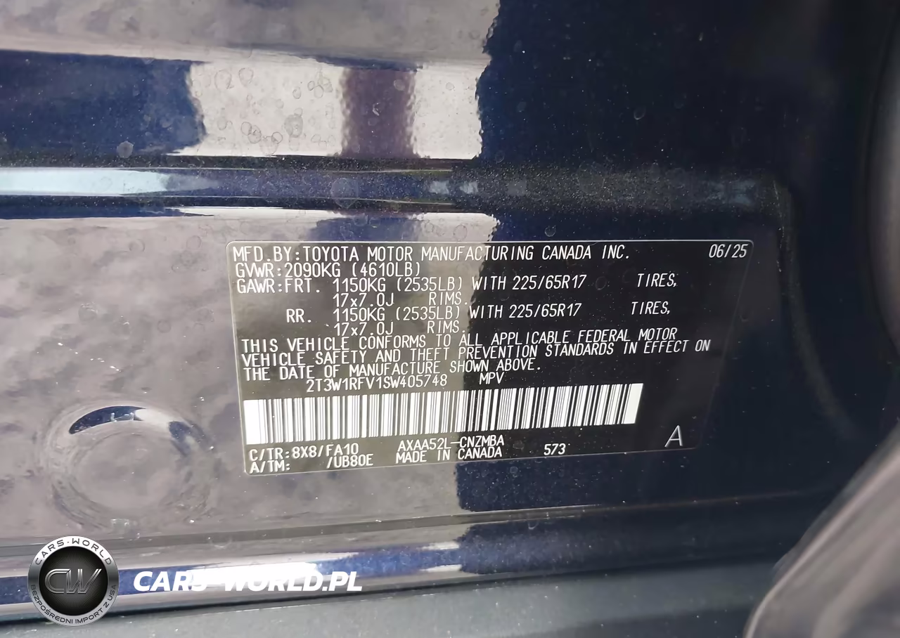2025 Toyota Rav4 Xle VIN:2T3W1RFV1SW405748 - 9