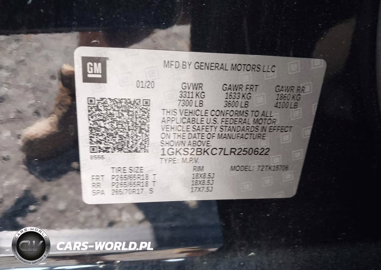 2020 GMC Yukon 4Wd Slt VIN:1GKS2BKC7LR250622 - 9