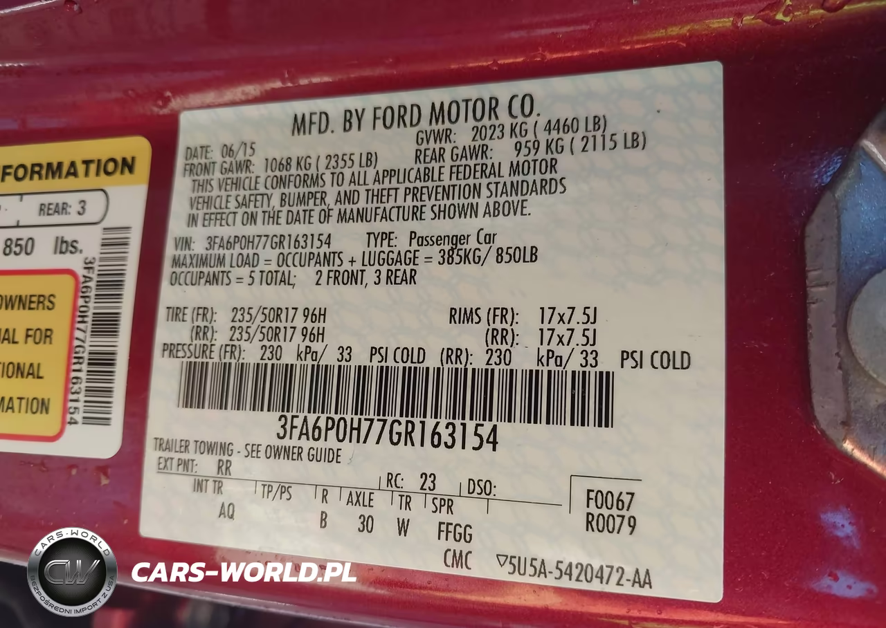 2016 Ford Fusion Se VIN:3FA6P0H77GR163154 - 9