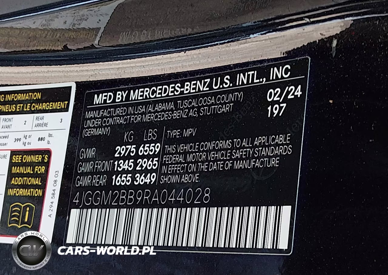 2024 Mercedes-Benz Eqe 350+ Suv VIN:4JGGM2BB9RA044028 - 9