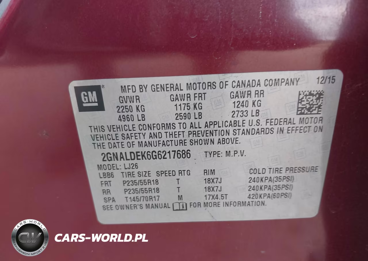 2016 Chevrolet Equinox Ltz VIN:2GNALDEK6G6217686 - 9