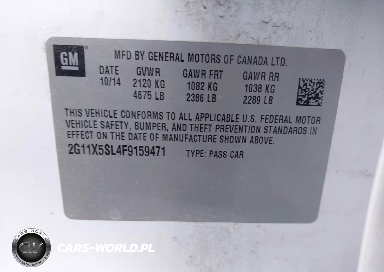 2015 Chevrolet Impala 1Fl VIN:2G11X5SL4F9159471 - 9