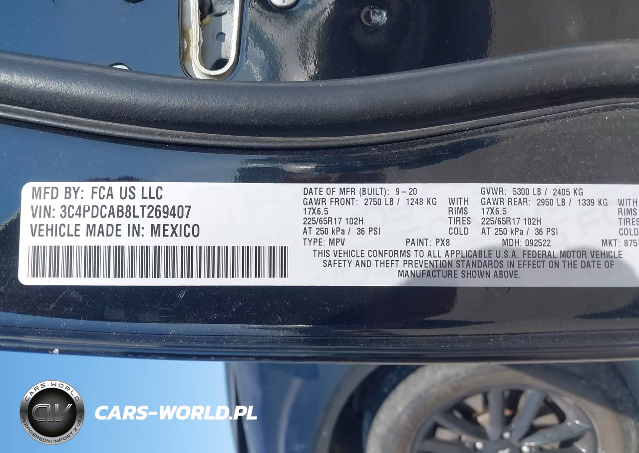 2020 Dodge Journey Se Value VIN:3C4PDCAB8LT269407 - 9