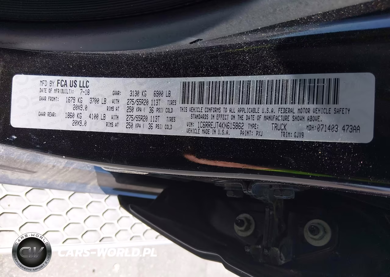 2019 Ram 1500 Laramie 4X2 5'7 Box VIN:1C6RREJT4KN615862 - 9